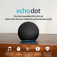 Amazon Echo Dot (5th Gen) Smart Speaker with Alexa - Charcoal
