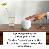 Amazon Echo Dot (5th Gen) Smart Speaker with Alexa - Glacier White