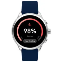 Montre intelligente de 44 mm de 6e génération avec moniteur de fréquence cardiaque Wellness Edition de Fossil - Bleu