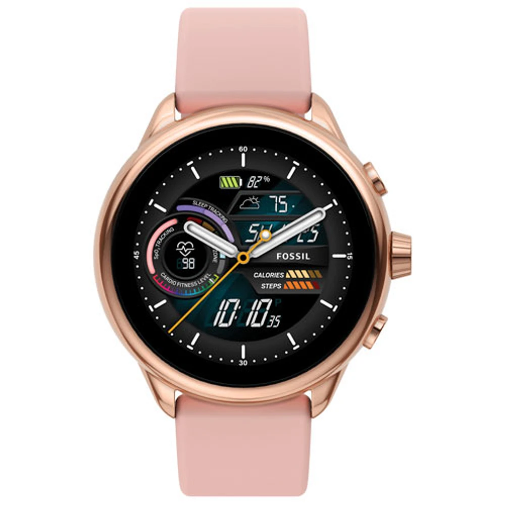 Fossil Gen 6 Wellness Edition 44mm Smartwatch with Heart Rate Monitor - Pink