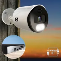 Système de surveillance IP Ultra HD 4K avec fil 8 canaux avec 6 caméras d'intérieur/d'extérieur et Bluetooth de Night Owl - Blanc