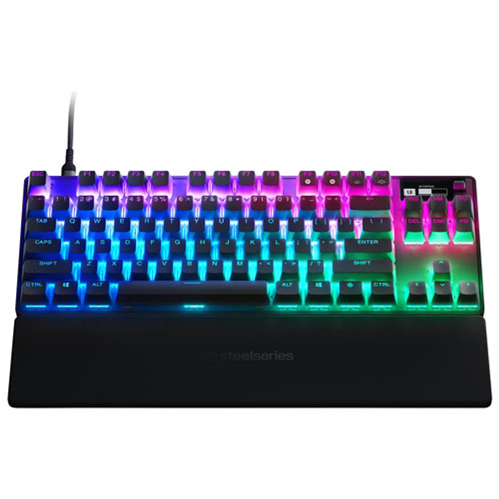 Clavier de jeu ergonomique mécanique rétroéclairé Apex Pro TKL de SteelSeries