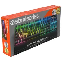 Clavier de jeu mécanique rétroéclairé sans fil ergonomique Apex Pro TKL de SteelSeries