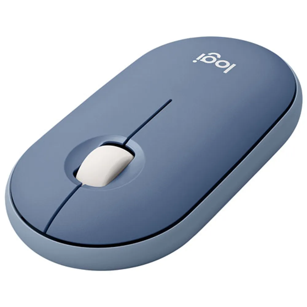 Logitech Pebble M350 Bluetooth Optical Mouse - Blueberry - Only at Best Buy