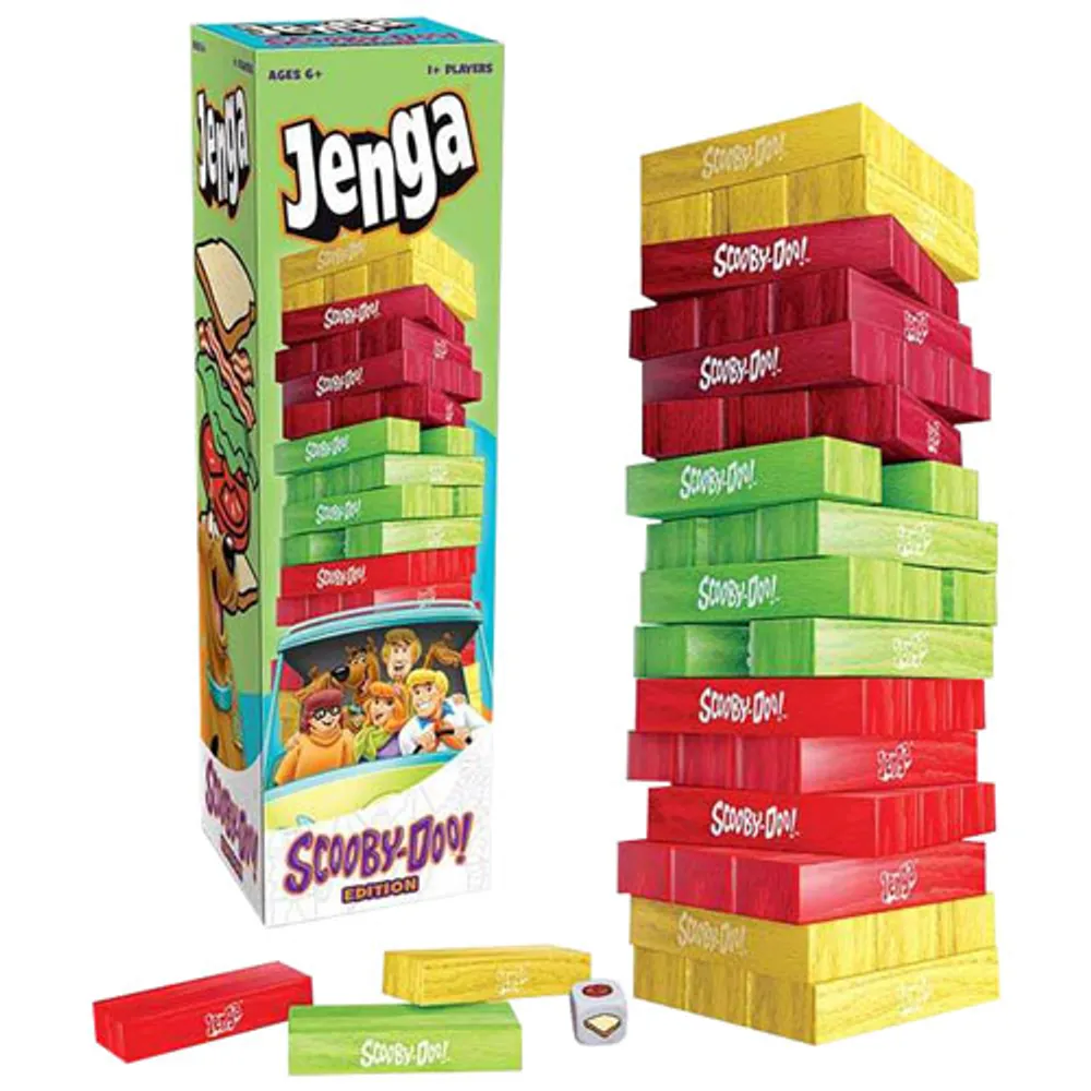 Jenga: Scooby-Doo Edition Party Game - English