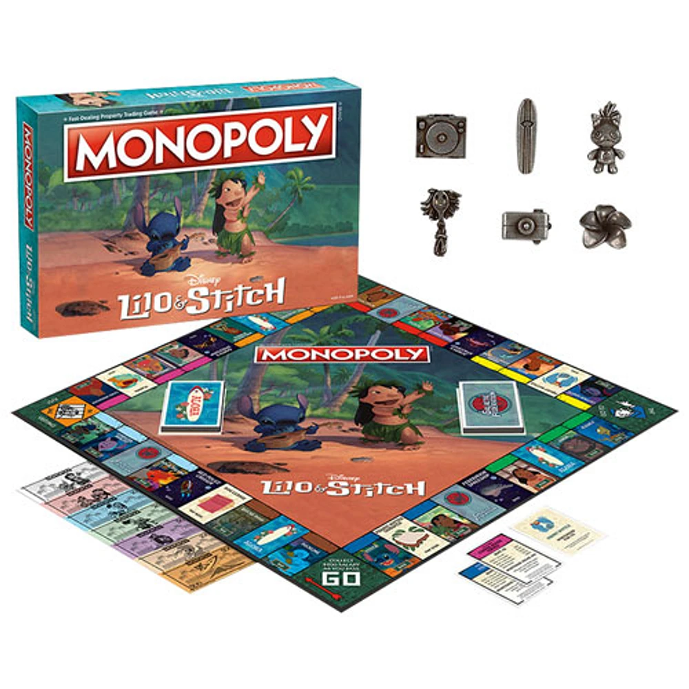 Jeu de société Monopoly : Lilo & Stitch Edition - Anglais