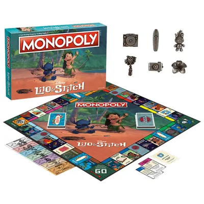 Monopoly: Lilo & Stitch Edition Board Game - English