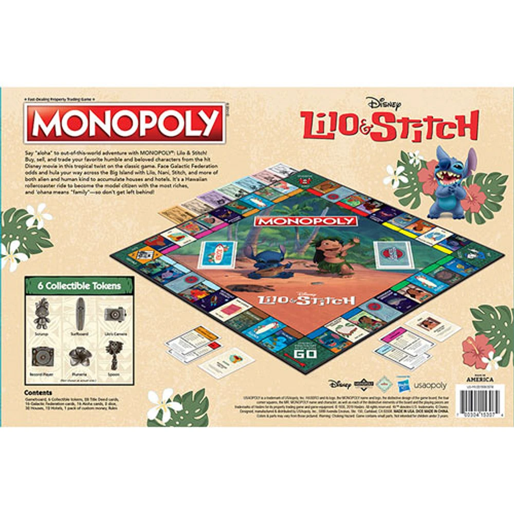 Monopoly: Lilo & Stitch Edition Board Game - English