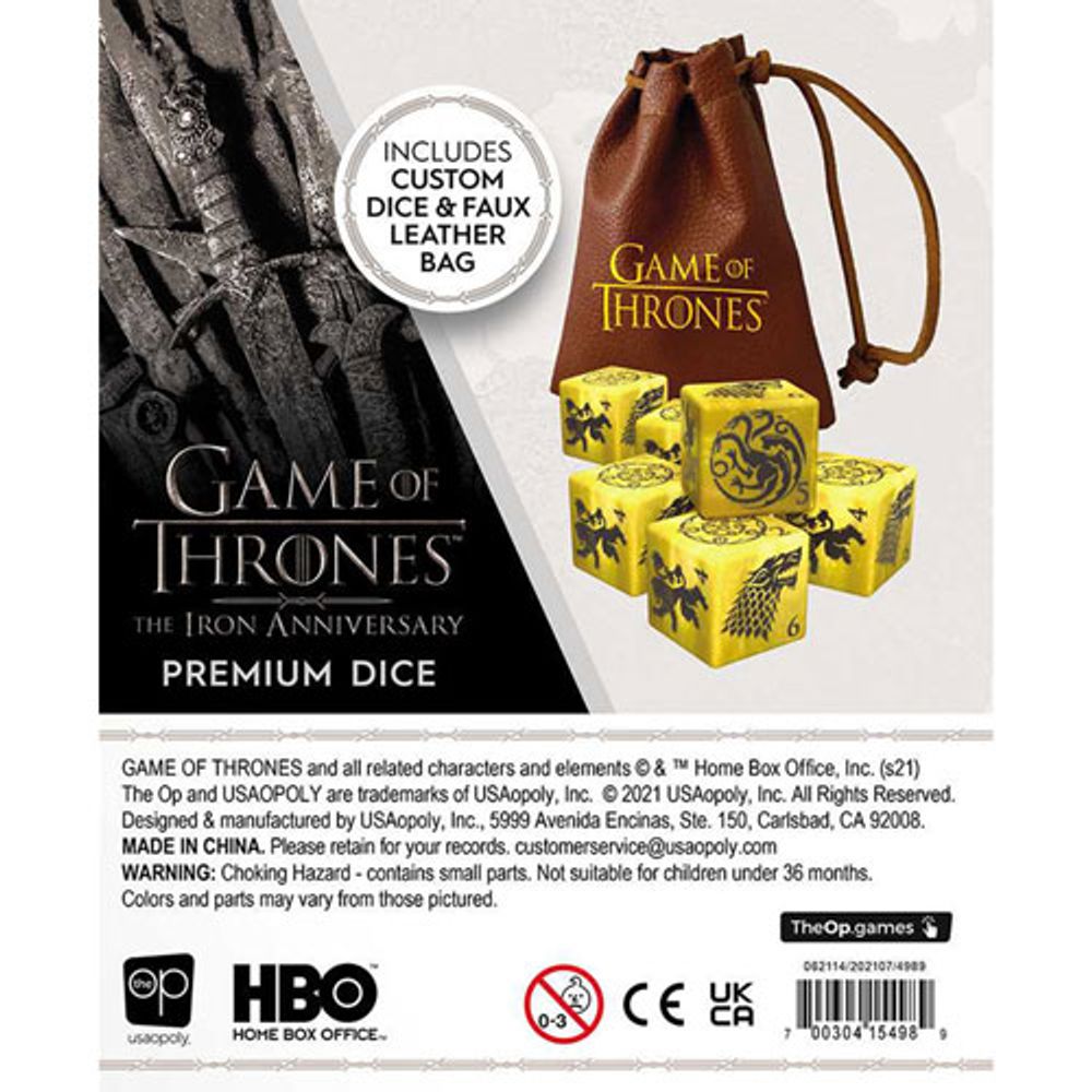 Game of Thrones Premium Dice Set - English