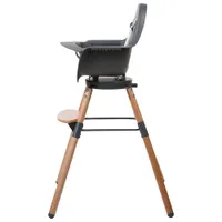 Childhome Evolu One.80° Convertible High Chair with Tray - Anthracite