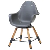 Childhome Evolu One.80° Convertible High Chair with Tray - Anthracite