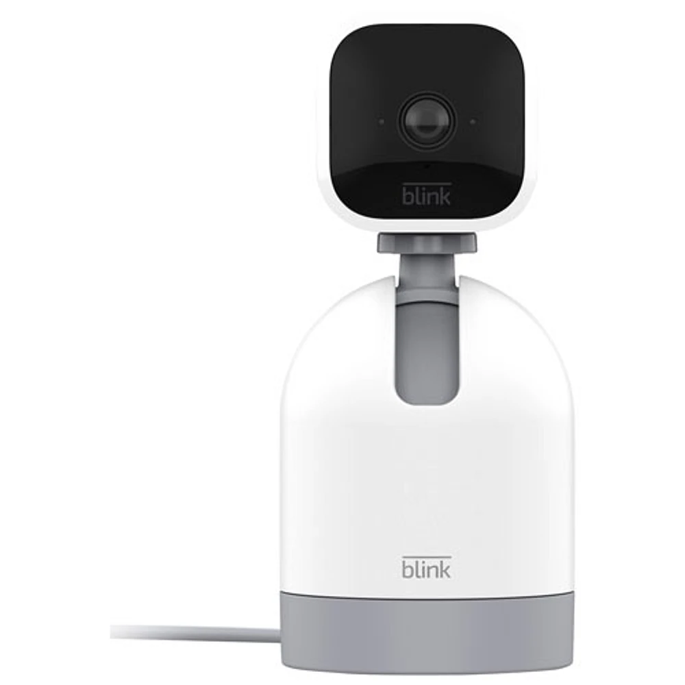 Caméra IP HD d'intérieur semi-sans fil inclinable et panoramique Mini de Blink - Blanc