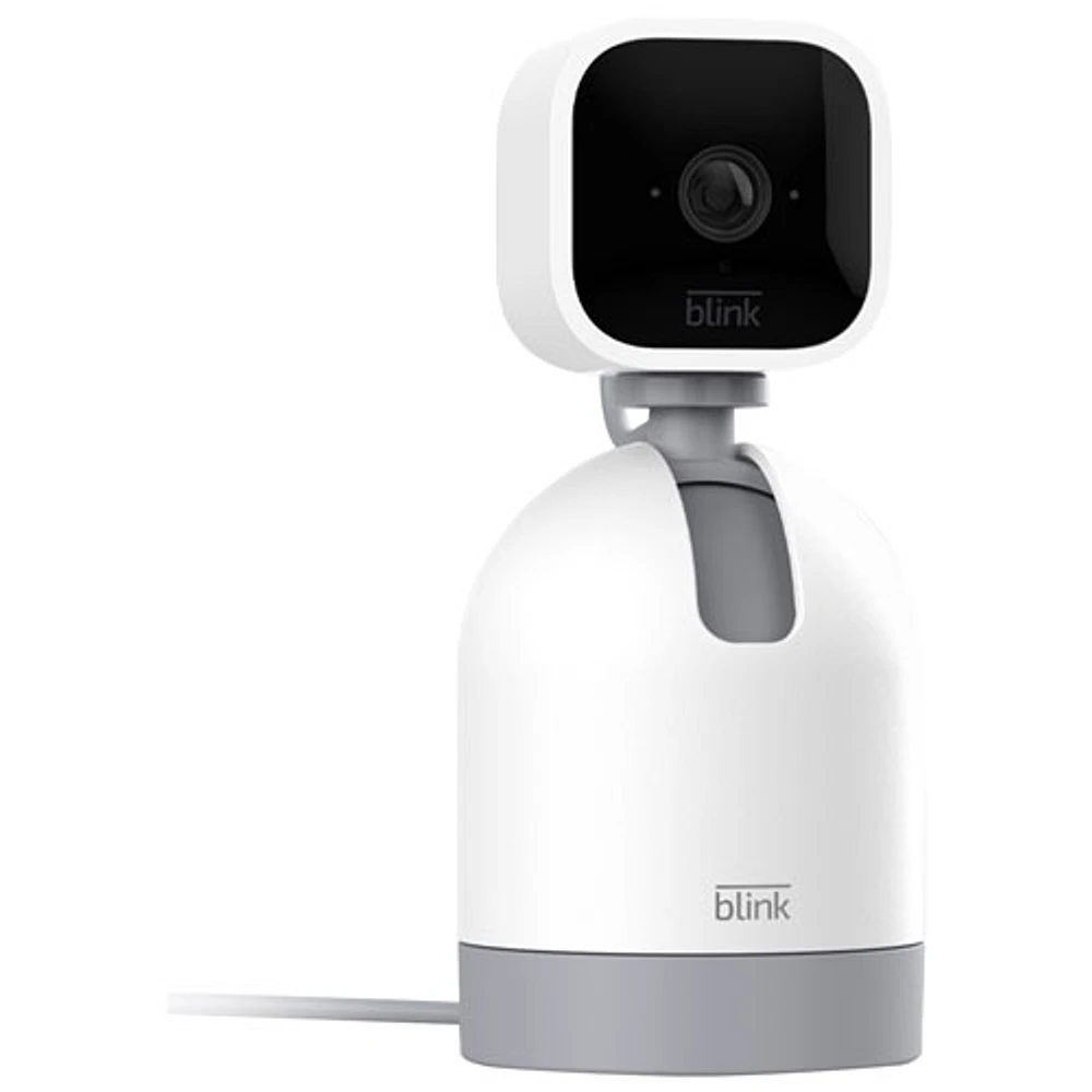 Caméra IP HD d'intérieur semi-sans fil inclinable et panoramique Mini de Blink - Blanc