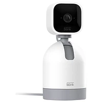Caméra IP HD d'intérieur semi-sans fil inclinable et panoramique Mini de Blink - Blanc