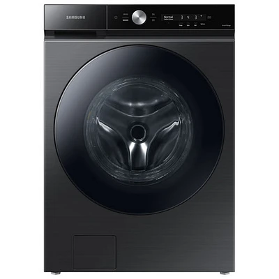 Open Box -Samsung 6.1 CuFt Front Load Steam Washer (WF53BB8700AVUS) -Black Stainless -Scratch & Dent