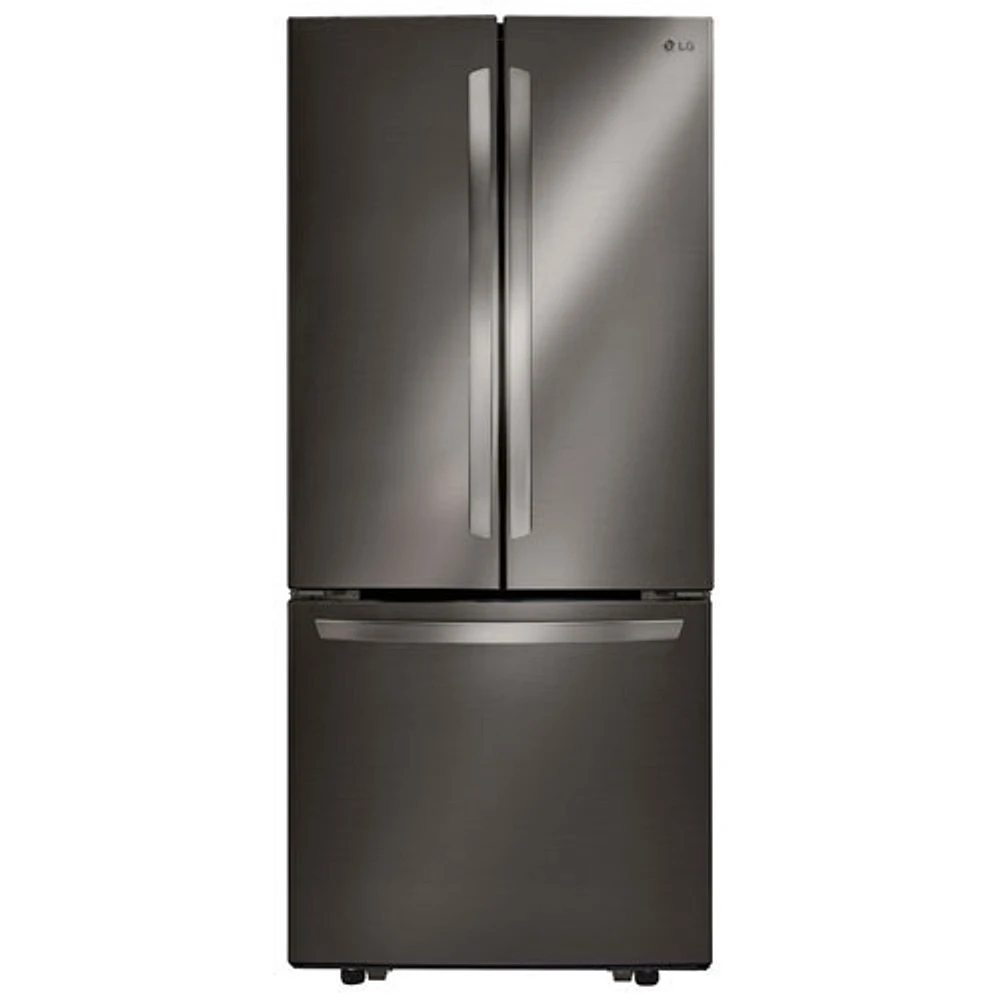 Open Box - LG 30" 21.8 Cu Ft French Door Refrigerator (LRFNS2200D) -Black Stainless -Perfect Condition