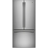 Open Box - GE 33" 25 Cu Ft French Door Refrigerator (GNE25DYRKFS) -Stainless Steel -Perfect Condition