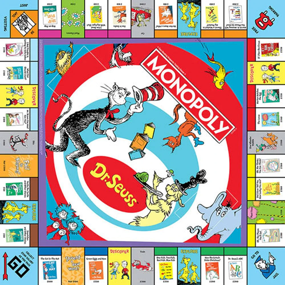 Monopoly: Dr. Seuss Edition Board Game - English