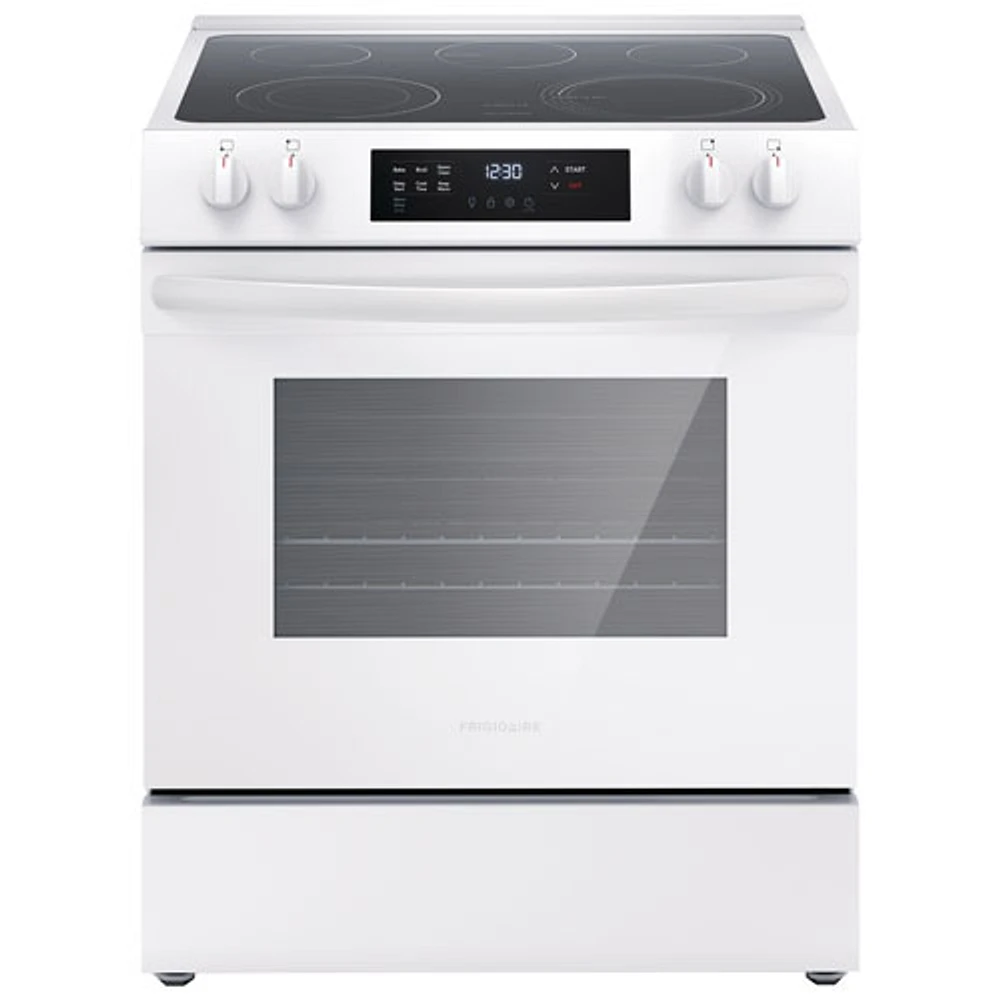 Frigidaire 30" 5.3 Cu. Ft. 5-Element Freestanding Electric Range (FCFE306CAW) - White