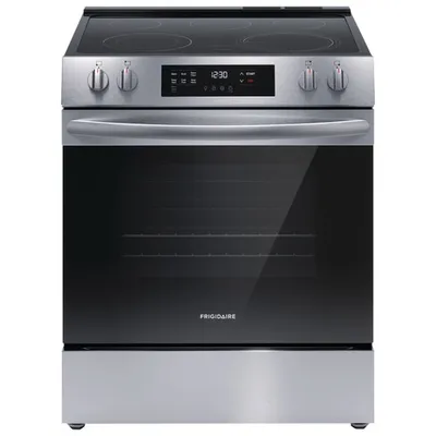 Cuisinière électrique autonome à 5 éléments de 5,3 pi³ 30 po de Frigidaire (FCFE306CAS) - Inox