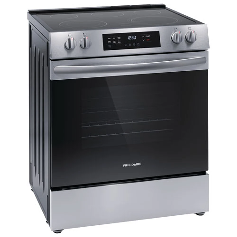 Cuisinière électrique autonome à 5 éléments de 5,3 pi³ 30 po de Frigidaire (FCFE306CAS) - Inox