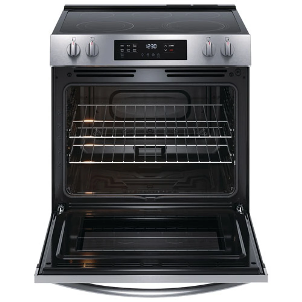 Cuisinière électrique autonome à 5 éléments de 5,3 pi³ 30 po de Frigidaire (FCFE306CAS) - Inox