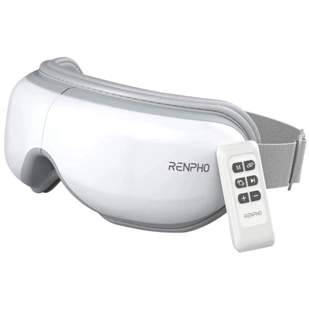 Appareil de massage pour les yeux Bluetooth de Renpho (RF-EM001R) - Blanc