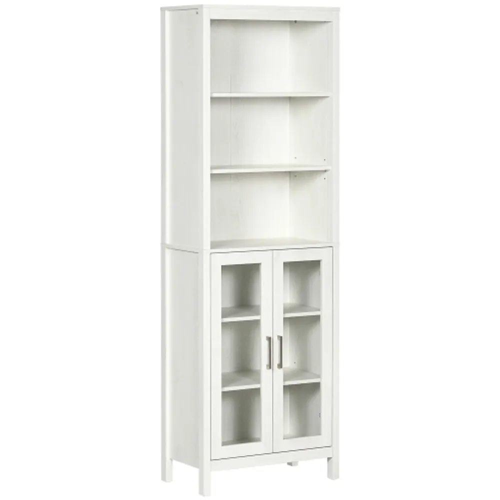 kleankin Tall Bathroom Storage Cabinet, Free Standing Bathroom