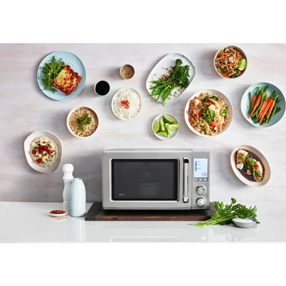 Refurbished (Good) - Breville Smooth Wave Soft Close 1.2 Cu. Ft. Microwave (RM-BMO850BSS1BCA1) - Brushed Stainless Steel - Remanufactured by Breville