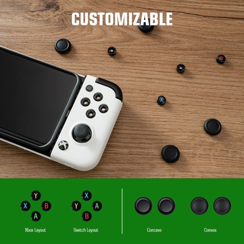  GameSir X2 Pro-Xbox Mobile Game Controller for Android Type-C  (100-179mm), Phone Controller for xCloud, Stadia, Luna - 1 Month Xbox Game  Pass Ultimate -Passthrough Charging (White) : Video Games