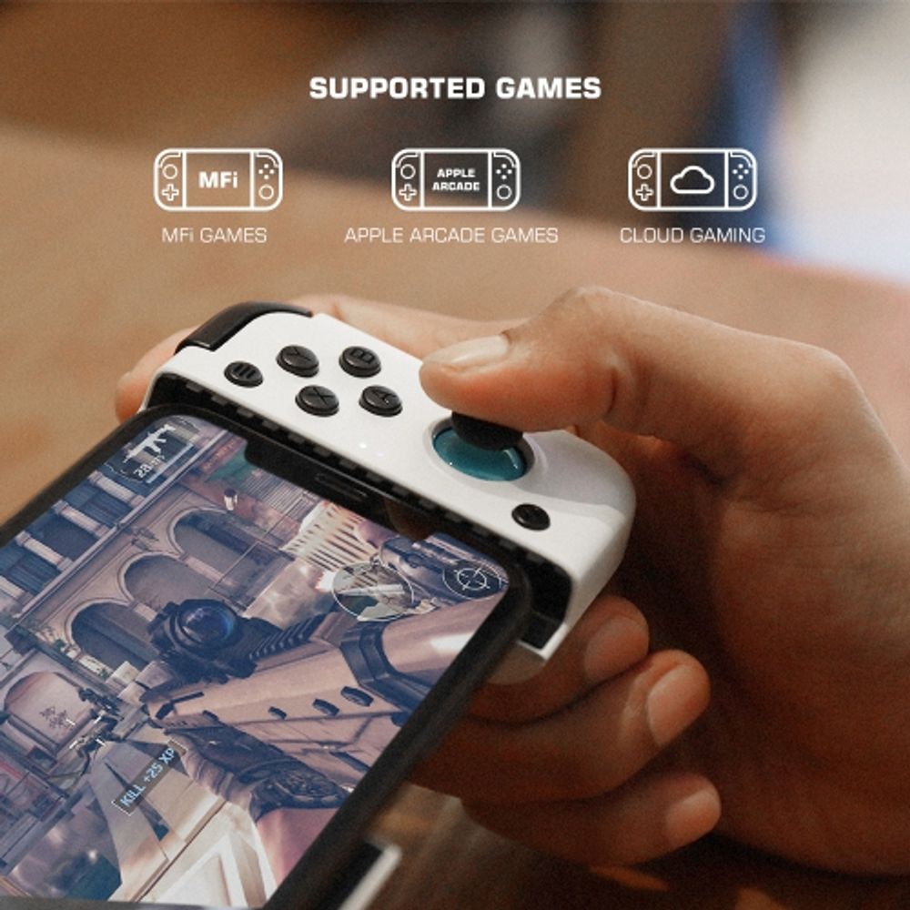  RiotPWR Mobile Cloud Gaming Controller for iOS – Mobile Console  Gaming on your iPhone - Play Game Pass, Apple Arcade + more [1 Month Xbox  Game Pass Ultimate Included] : Video Games