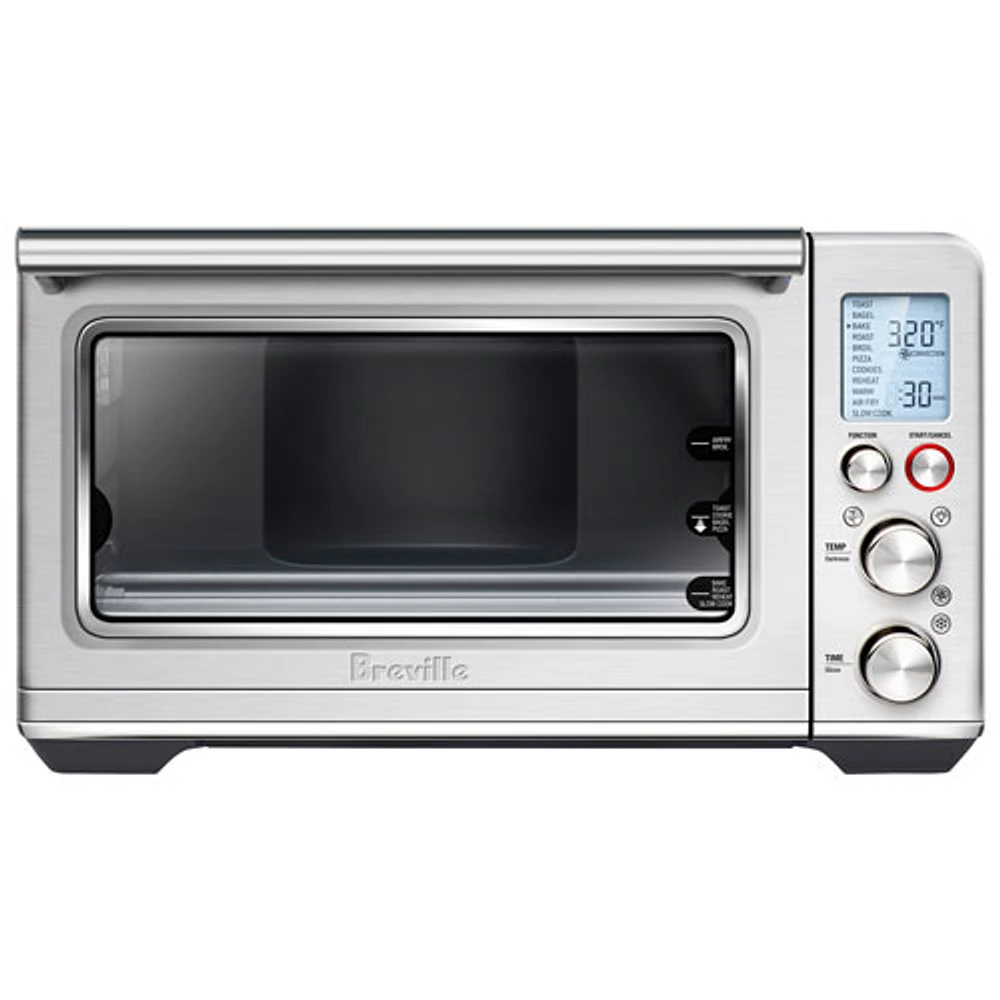 Remis à neuf (bon état) - Four grille-pain à convection et friteuse à air chaud Smart Oven de Breville - 0,8 pi³/22,6 l - Acier inoxydable brossé - Remanufacturé par Breville