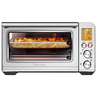 Remis à neuf (bon état) - Four grille-pain à convection et friteuse à air chaud Smart Oven de Breville - 0,8 pi³/22,6 l - Acier inoxydable noir - Remanufacturé par Breville