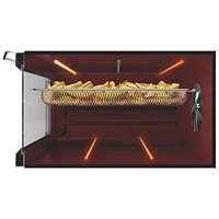 Remis à neuf (bon état) - Four grille-pain à convection et friteuse à air chaud Smart Oven de Breville - 0,8 pi³/22,6 l - Acier inoxydable noir - Remanufacturé par Breville