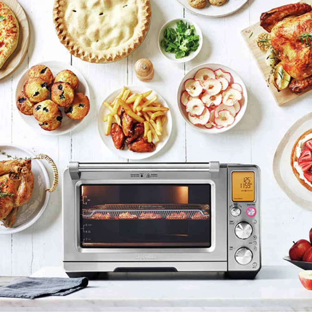 Refurbished (Good) - Breville Smart Oven Air Fryer Pro Convection Toaster Oven - 1 Cu. Ft./28.3L - Brushed Stainless Steel - Remanufactured by Breville