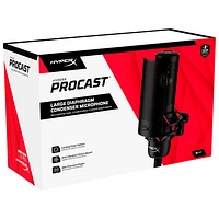 Microphone à condensateur ProCast XLR de HyperX - Noir