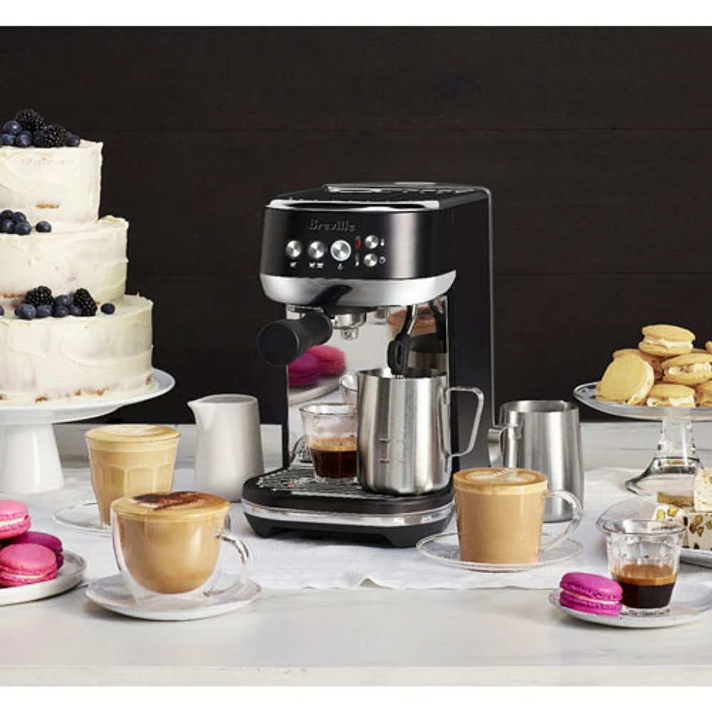 Refurbished (Good) - Breville Bambino Plus Automatic Espresso Machine - Black Truffle - Remanufactured by Breville