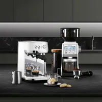 Refurbished (Good) - Breville Bambino Plus Automatic Espresso Machine - Sea Salt - Remanufactured by Breville