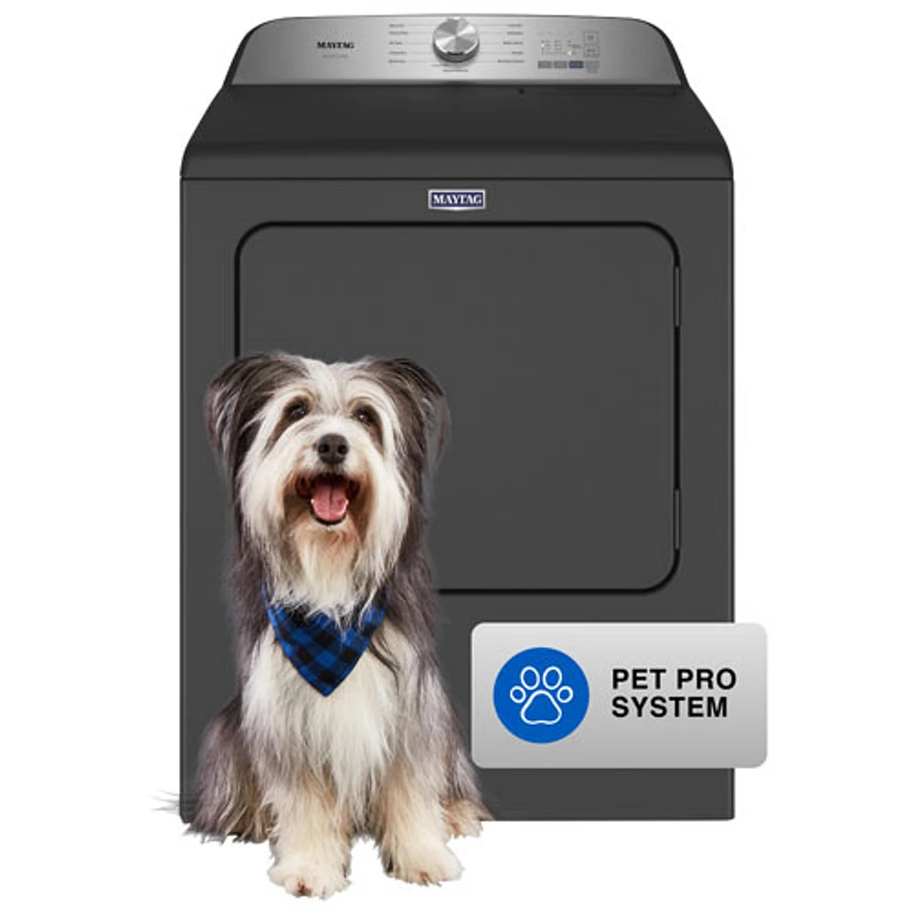 Maytag Natural Gas Dryer (Pet Pro) (MGD6500MBK) - Black Shadow Maytag Natural Gas Dryer (Pet Pro) (MGD6500MBK) - Black Shadow