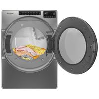 Whirlpool 7.4 Cu. Ft. Electric Steam Dryer (YWED6605MC) - Chrome Shadow