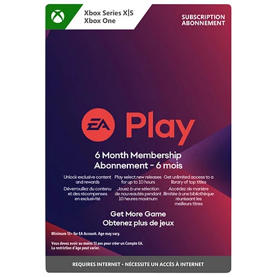 EA Play 6-Month Membership (Xbox Series X|S / Xbox One) - Digital Download