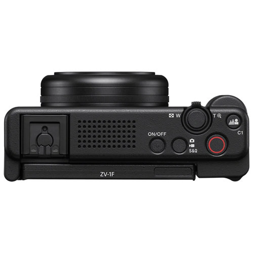 Sony ZV-1F Content Creator Vlogger 20.1MP Digital Camera - Black