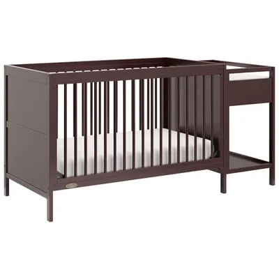 Graco Fable 4-in-1 Convertible Crib with Changing Station - Espresso