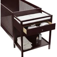 Graco Fable 4-in-1 Convertible Crib with Changing Station - Espresso