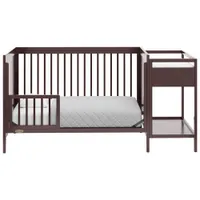 Graco Fable 4-in-1 Convertible Crib with Changing Station - Espresso