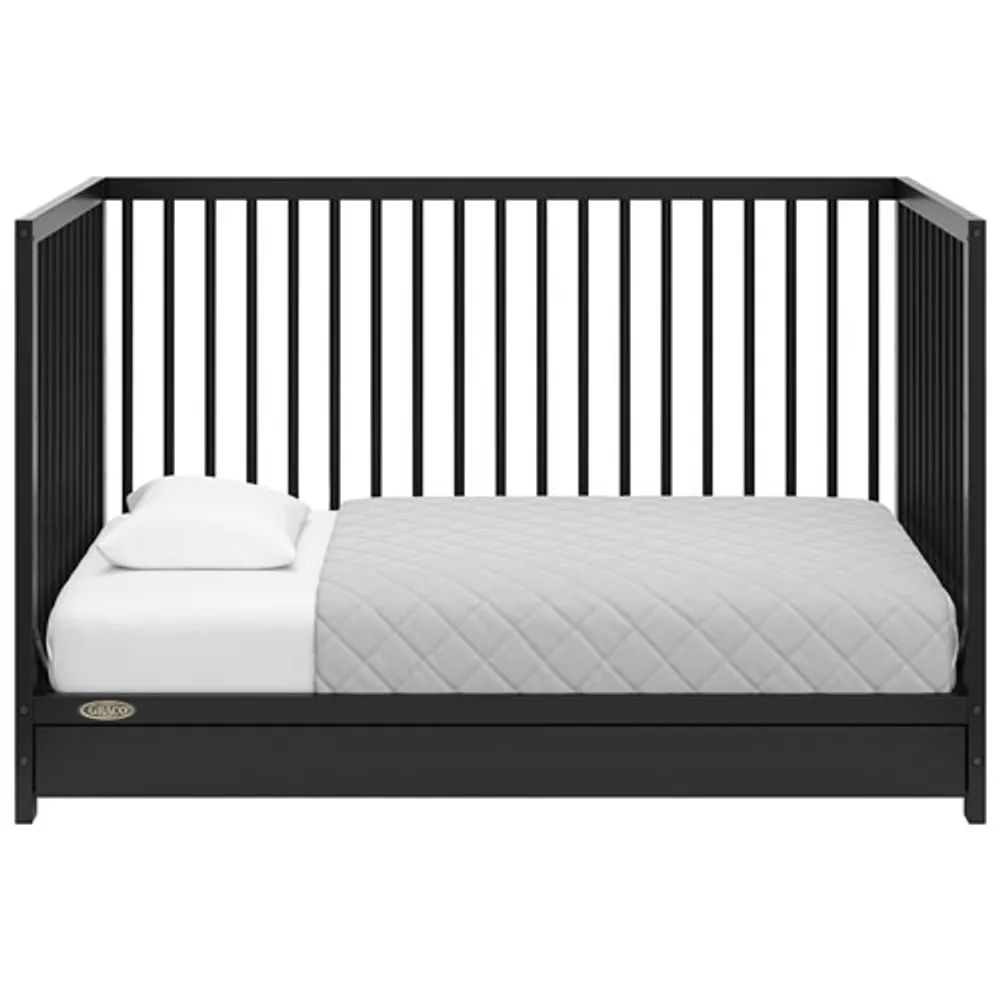 Graco Teddi 5-in-1 Convertible Crib with Drawer - Black