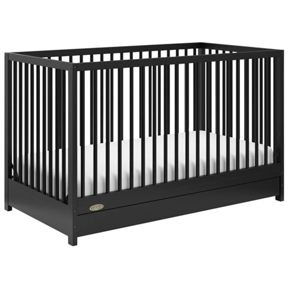 Graco Teddi 5-in-1 Convertible Crib with Drawer - Black