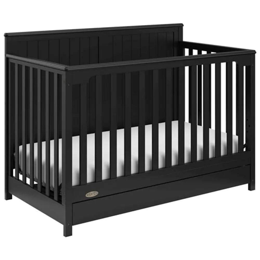 Graco Hadley 4-in-1 Convertible Crib with Drawer - Black