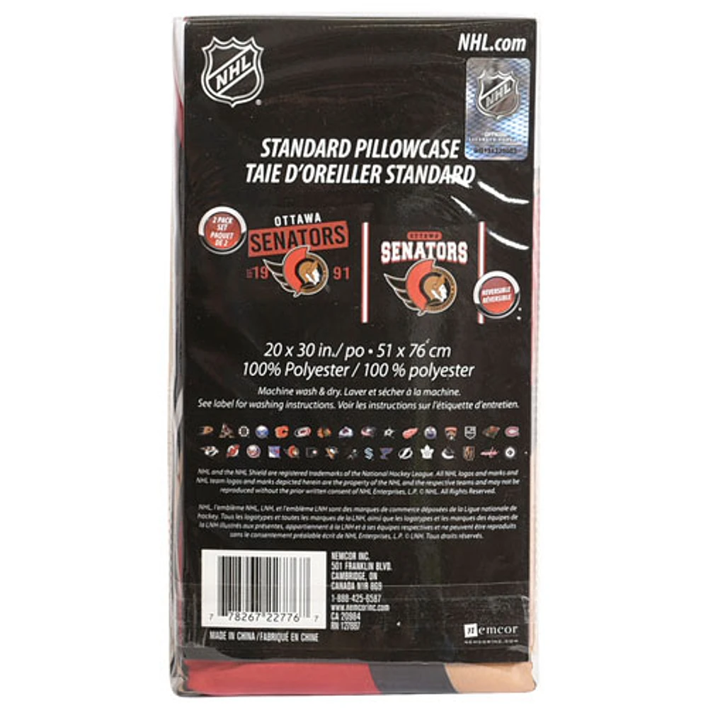 NHL 2-Piece Pillowcase - Ottawa Senators