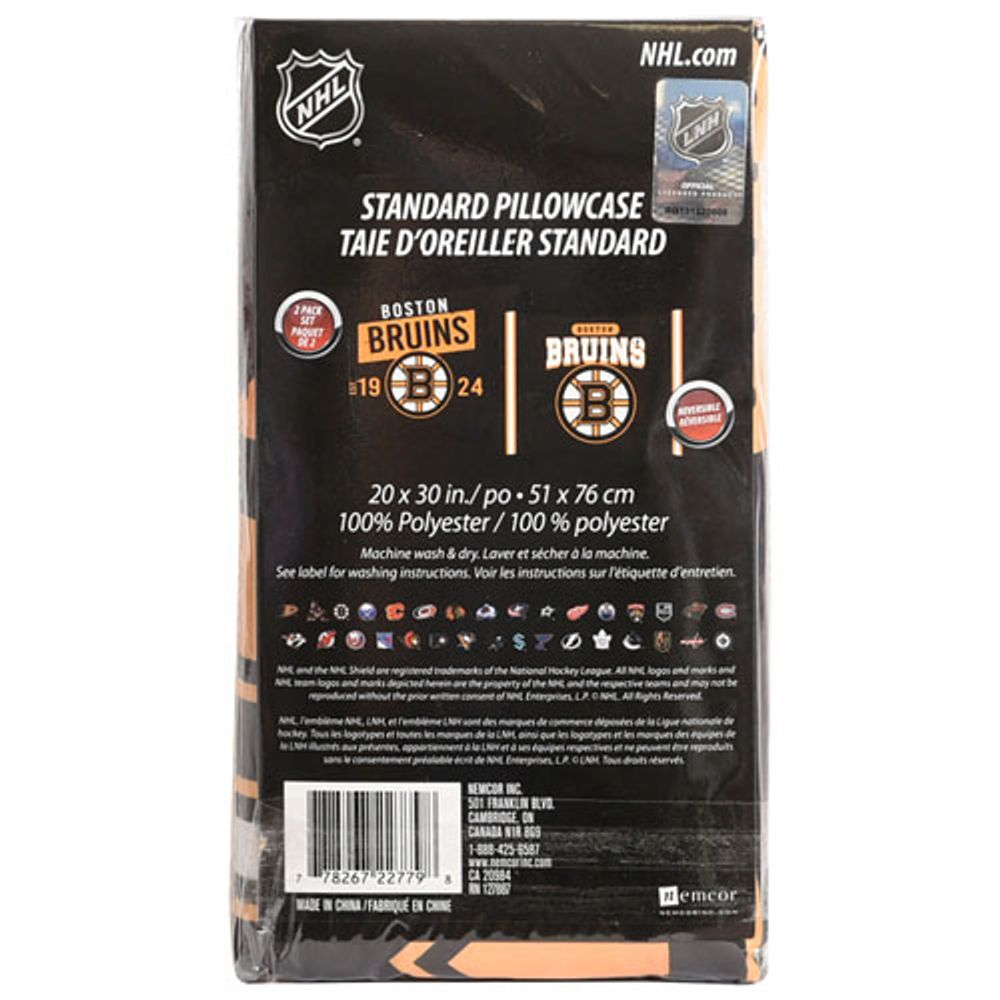 NHL 2-Piece Pillowcase - Boston Bruins